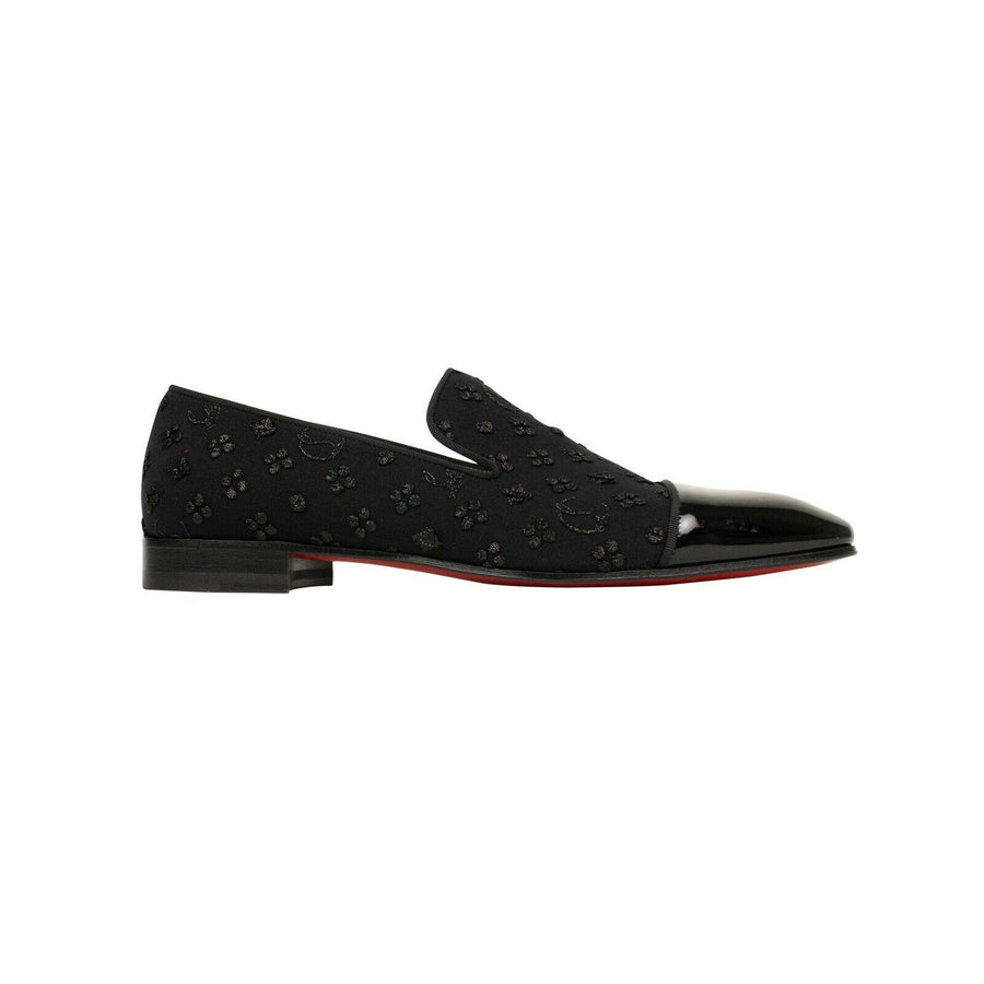 Rollerboy Jacquard Brocade Wholecut Venetian Loafers - Black