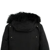 Kid's Shearling Parka Coat - Black