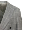 Drop 7 Check Wool Blend Double Breasted Suit - Light Gray