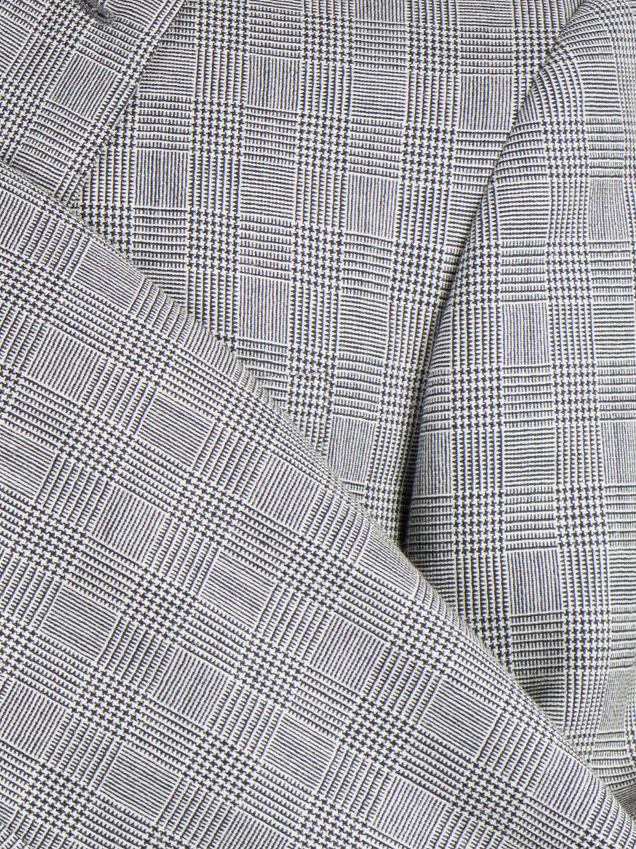 Martin Greenfiel Glen Plaid 2 Button Wool Suit - Gray