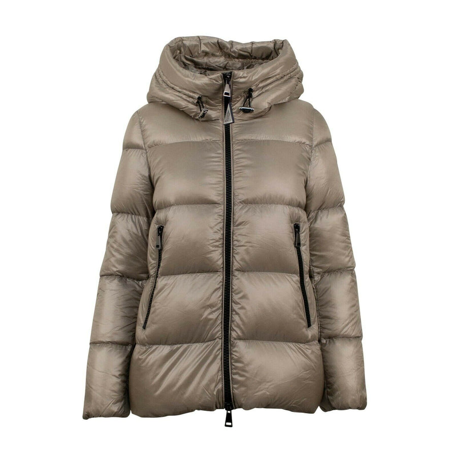 Seritte Down Filled Quilted Puffer Coat - Tan