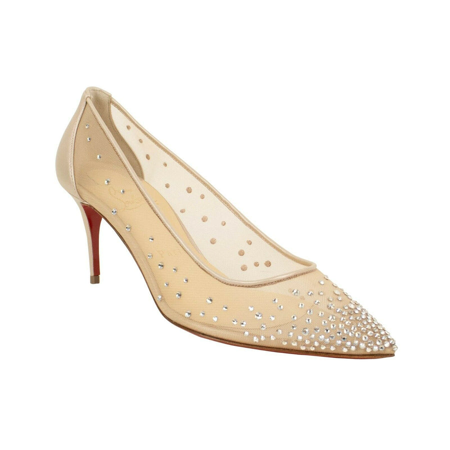 Follies Strass' 70mm Mesh Pumps - Shimmery Gold