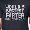 World's Bestest Farter Men's Navy Funny Fathers Day Gift T-Shirt