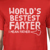 World's Bestest Farter Mens Humorous Design Short Sleeve Cotton Top