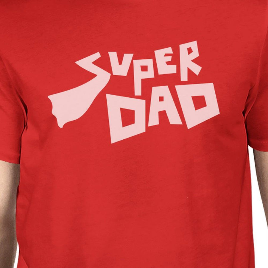 Super Dad Men's Red Graphic Design T Shirt Best Dad Gifts For Him