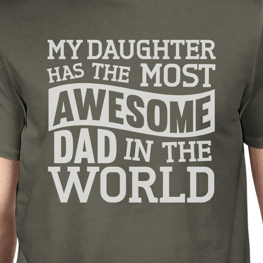 The Most Awesome Dad Mens Funny Design Short Sleeve T Shirt For Dad