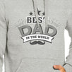 Best Dad In The World Unisex Grey Hoodie Christmas Gifts For Dad