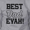 Best Dad Evah Unisex Grey Round Neck Sweatshirt For Fathers Day