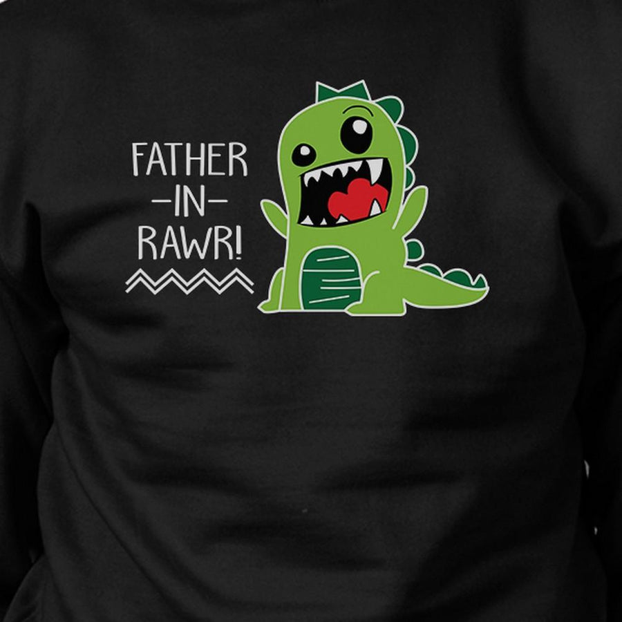 Father-In-Rawr Black Funny In-Law Gifts Sweatshirt For Fathers Day