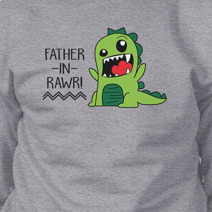 Father-In-Rawr Unisex Grey Sweatshirt Fathers Day Gift For In Law