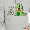 Father-In-Rawr Unisex Grey Hoodie Funny Fathers Day Gift For In Law