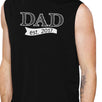 Dad Est 2017 Mens Black Graphic Muscle Top Unique Gift For New Dads