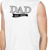 Dad Est 2017 Mens White Muscle Tanks Cute Gifts For Baby Shower