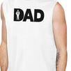 Dad Business Mens White Working Dad Muscle Tank Top Witty Dad Gifts