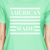 American Made Womens Mint Unique 4th Of July Decorative T-Shirt