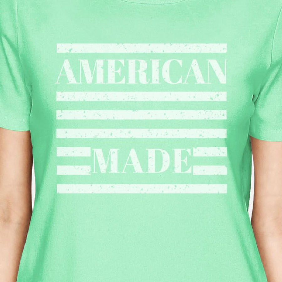 American Made Womens Mint Unique 4th Of July Decorative T-Shirt