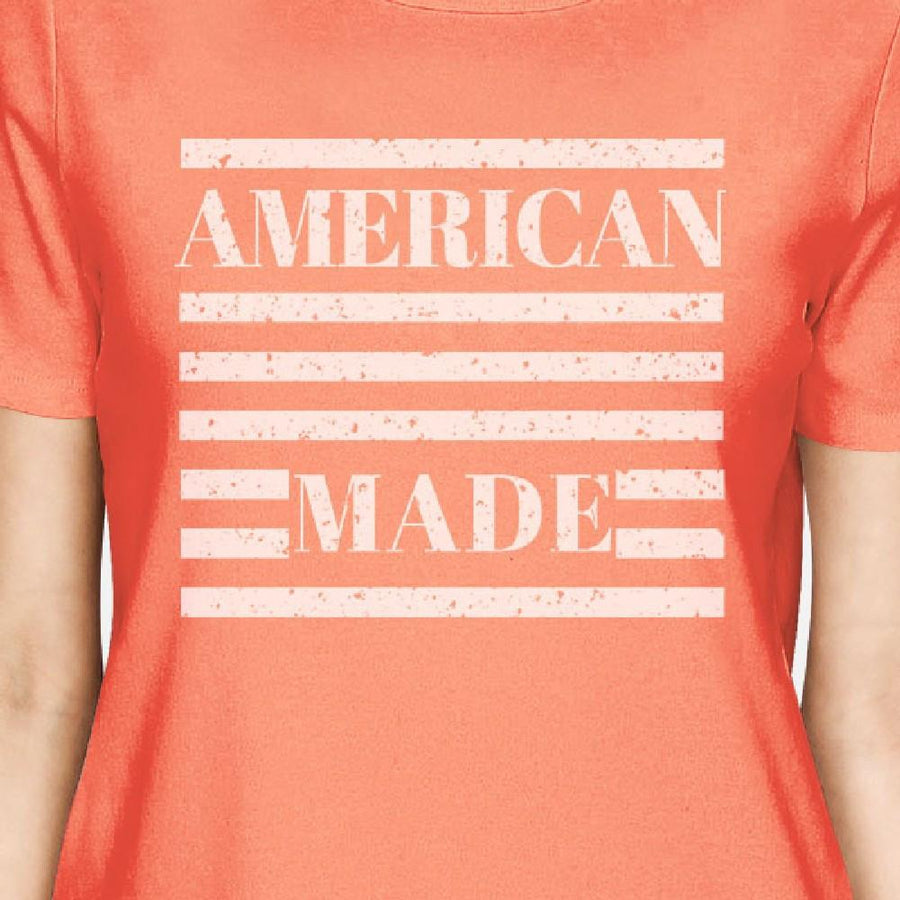 American Made Womens Unique Independence Day Design T-Shirt For Her
