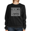 American Made Unisex Black Sweatshirt Unique 4th Of July Design