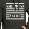 American Made Unisex Grey Hoodie Cute 4th Of July Design Hoodie