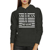 American Made Unisex Grey Hoodie Cute 4th Of July Design Hoodie