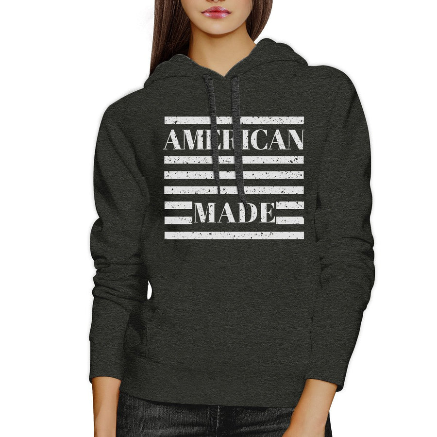 American Made Unisex Grey Hoodie Cute 4th Of July Design Hoodie