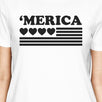Heart American Flag Graphic Tee For Women Unique 4th Of July Gifts