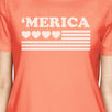 Heart American Flag Cute 4th Of July Decorative T Shirt For Women
