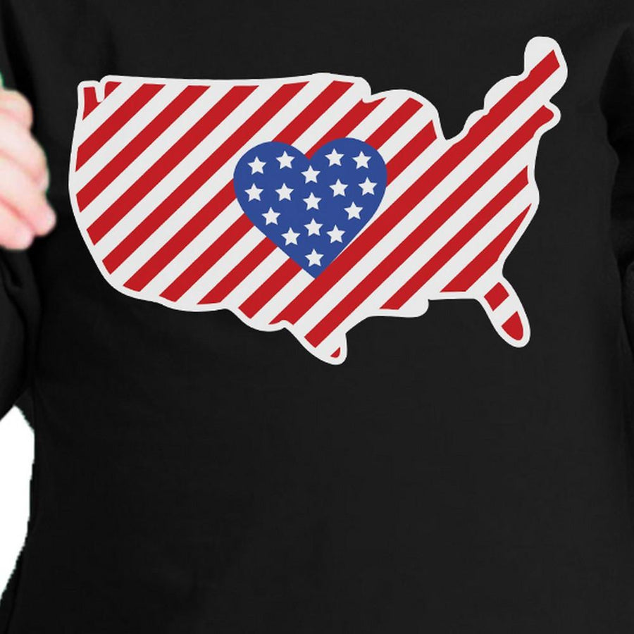 American Flag Pattern USA Map Cute Infant T-Shirt For Baby Shower