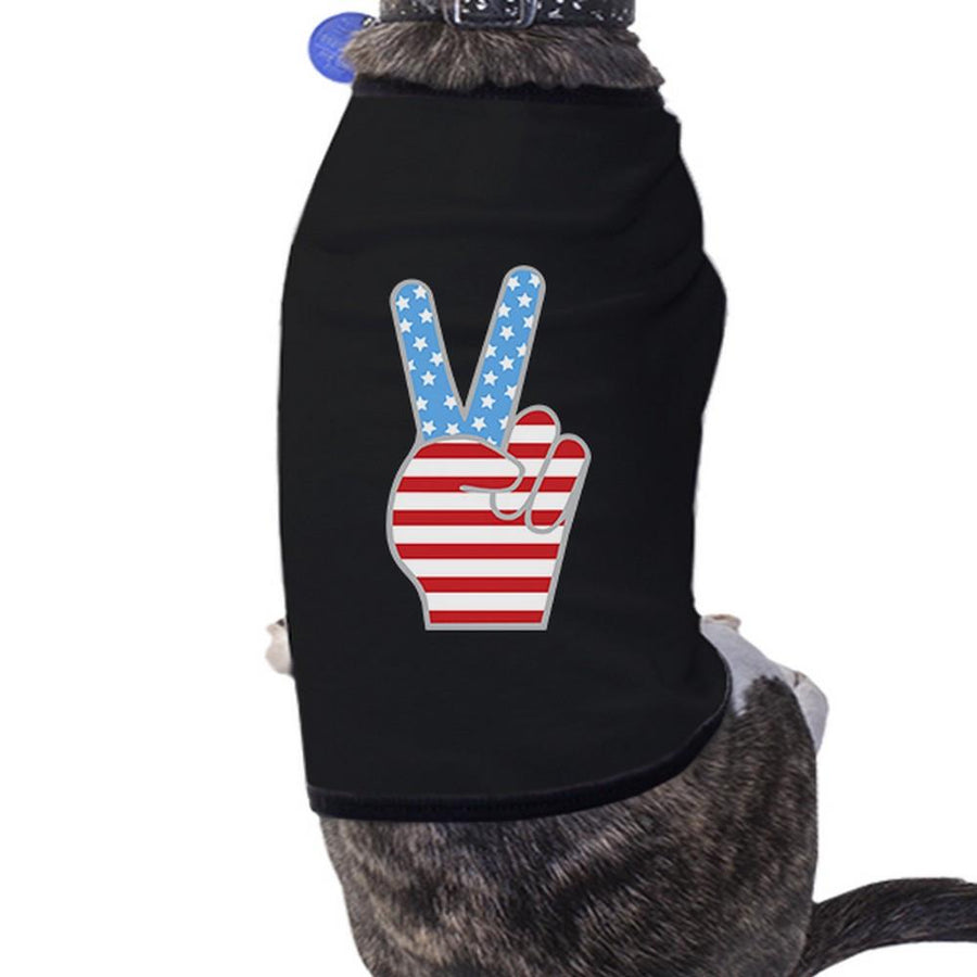 American Flag Pets Shirt Black 4th Of July Small Dog Owners Gifts