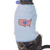 American Flag USA Map Unique Patriotic Gifts For Small Pet Owners