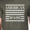American Made Mens Dark Grey T Shirt Vintage Printing Graphic Shirt