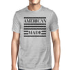 American Made Mens Grey Round Neck Tee Funny Saying 4th Of July Tee