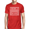 American Made Mens Red Crewneck T-Shirt Gifts Ideas For 4th Of July