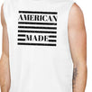 American Made Mens Cotton Muscle Tee 4th Of July Design Graphic Top