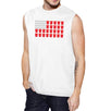 Beer Pong Flag Mens White Cotton Muscle Top Funny 4th Of July Gift