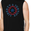 Liberty & Justice Black Cotton Graphic Muscle Tanks Gifts For Men