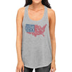Happy Birthday USA Womens Gray Sleeveless Top Funny 4 Of July Tank