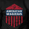 American Warrior Unisex Graphic Sweatshirt Black Crewneck Pullover