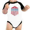 American Warrior First 4th Of July Baseball Raglan Shirt For Baby