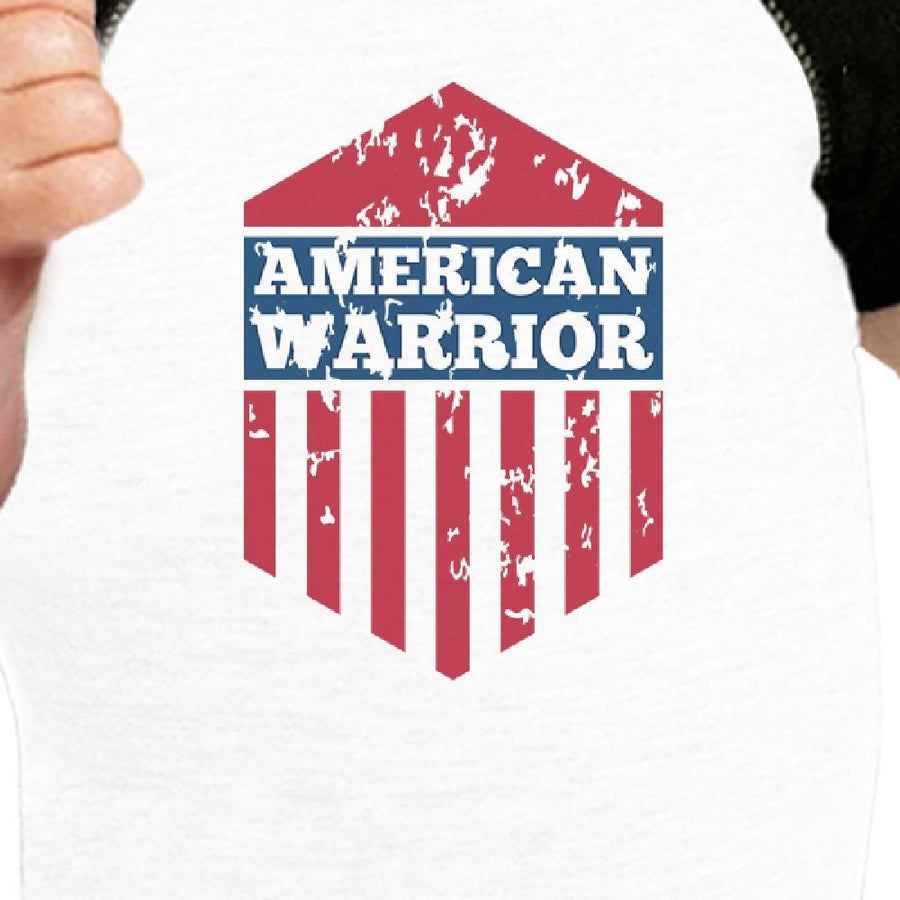 American Warrior First 4th Of July Baseball Raglan Shirt For Baby
