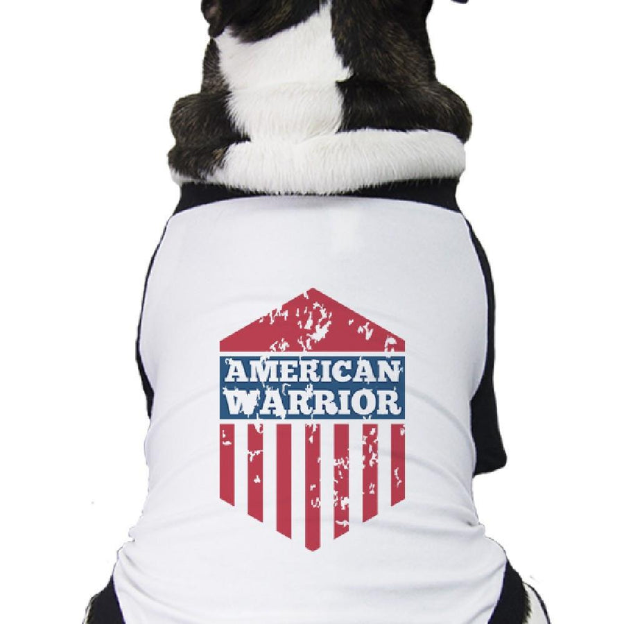 American Warrior Pet Baseball Jersey Cute 4th Of July For Small Pet