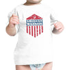 American Warrior White Graphic Baby T-Shirt Great Baby Shower Gifts