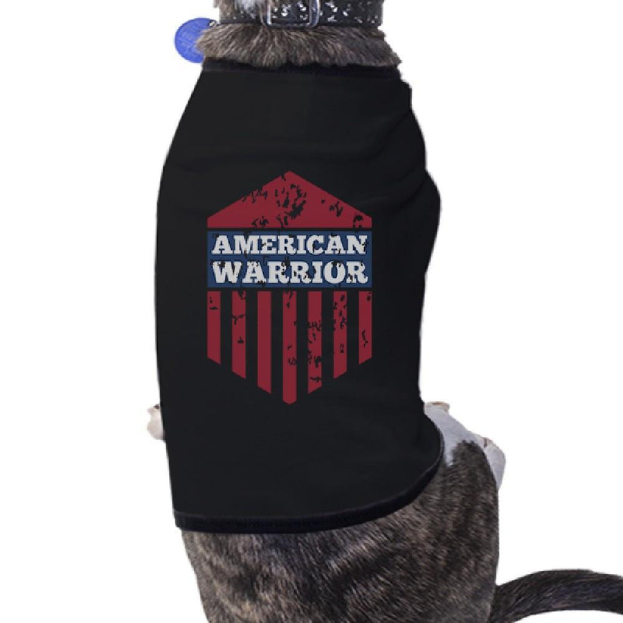 American Warrior Black Pets Tshirt For Small Dogs Cute Gift Ideas