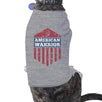 American Warrior Gray Cute Graphic Pets Shirt For Independence Day