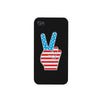 American Flag Peace Black Phone Case