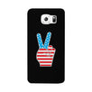 American Flag Peace Black Phone Case