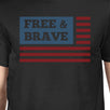 Free & Brave US Flag American Flag Shirt Mens Black Cotton Tshirt
