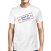 Born In The USA American Flag Shirt Mens White Graphic Tee Shirt