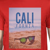 California Beach Sunglasses Real Photo Mens Crewneck Summer T-Shirt