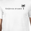 California Dreaming Mens White T-Shirt Lightweight Summer Shirt